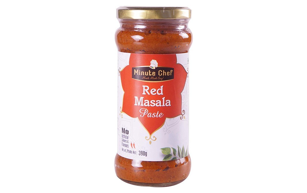 Minute Chef Red Masala Paste    Glass Jar  390 grams